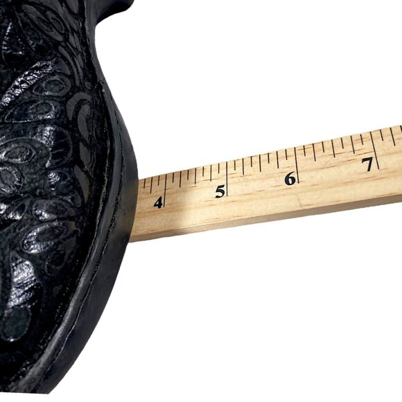 BOC Born Concept Shoes Womens 9.5 Black Leather Embossed Nurse Clogs  PEGGY - Picture 16 of 16